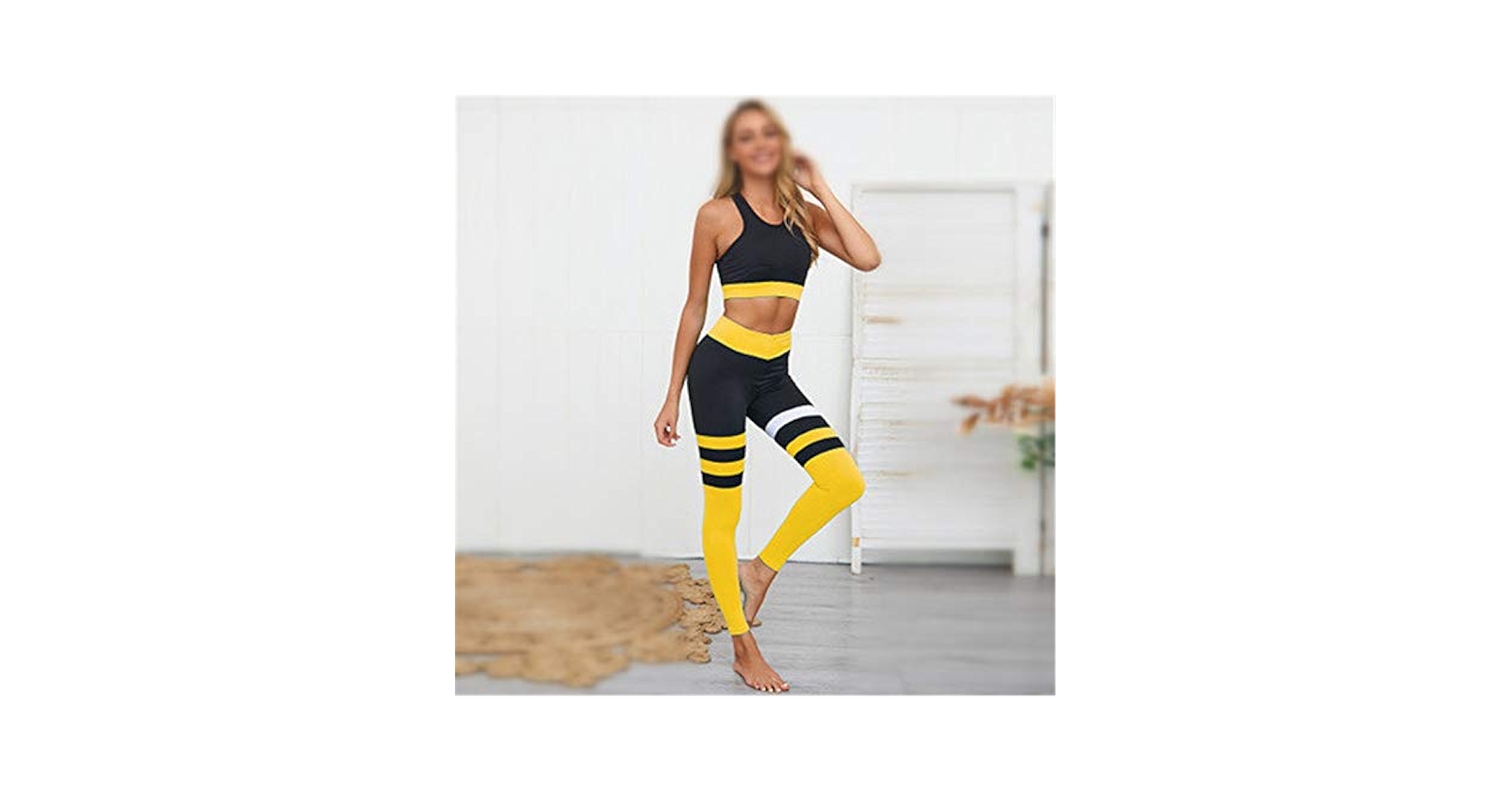 Amazon.co.jp: ヨガ服セット 女性のスポーツウェア2ピース